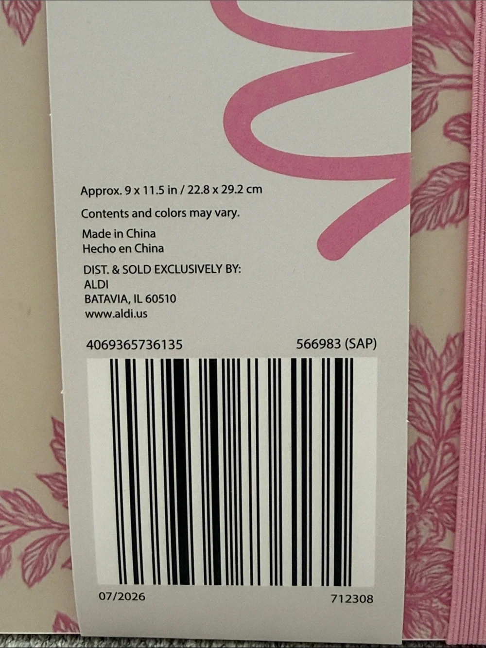 Penbrook Teacher Planner 2026-2027 - pink  floral